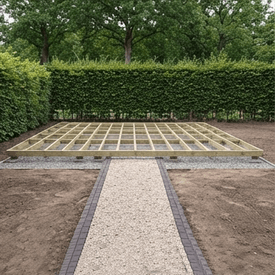 Terrassen-Unterbau & Holz-Konstruktion